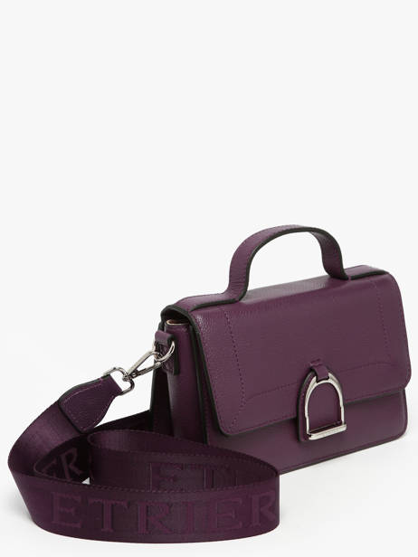 Cross Body Tas S Altesse Leder Etrier Violet altesse EALT048S ander zicht 2